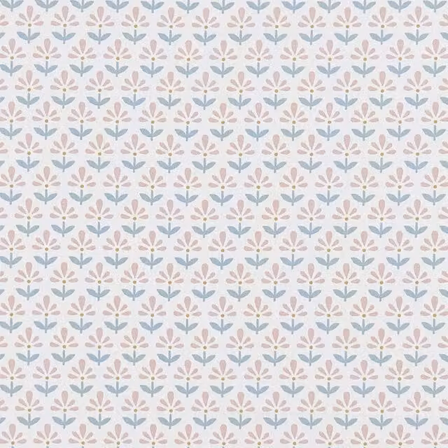 Clarke & Clarke Fleur Fabric in Blush Mineral Multicolour