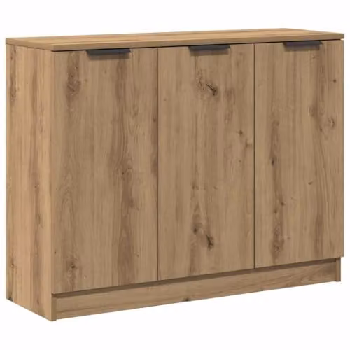 vidaXL Artisan Oak Sideboard in Brown, W/D/H: 90.5 x 30 x 70 cm