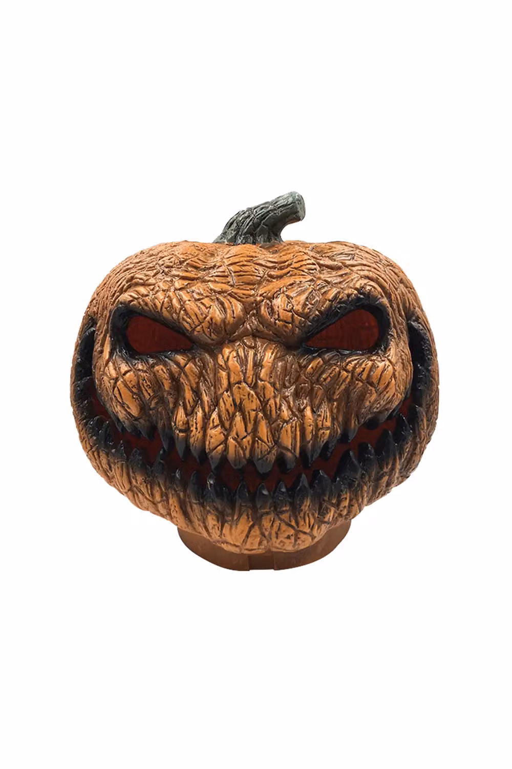 Living and Home Halloween Pumpkin Lantern with Funny Ghost Face LED Light Up Decoration in Brown and Orange, W/D/H: 25 x 30 x 25 cm – 2