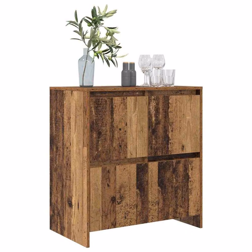 Berkfield Home Rustic Sideboard with Door in Brown, W/D/H: 70 x 41 x 75 cm – 3