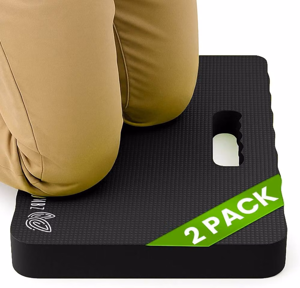 Volila 2 Pack of High Density Foam Garden Kneeler Mat Pads in Black – 2