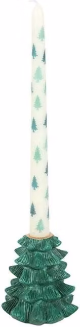 Uniqueful Green Fir Tree Taper Candle Holder for Christmas and Winter Decor – 1