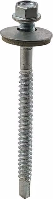 JCP Fixings Metalfix High Thread Self-Drilling Screws, Grey, Box of 100, 5.5 x 70mm
