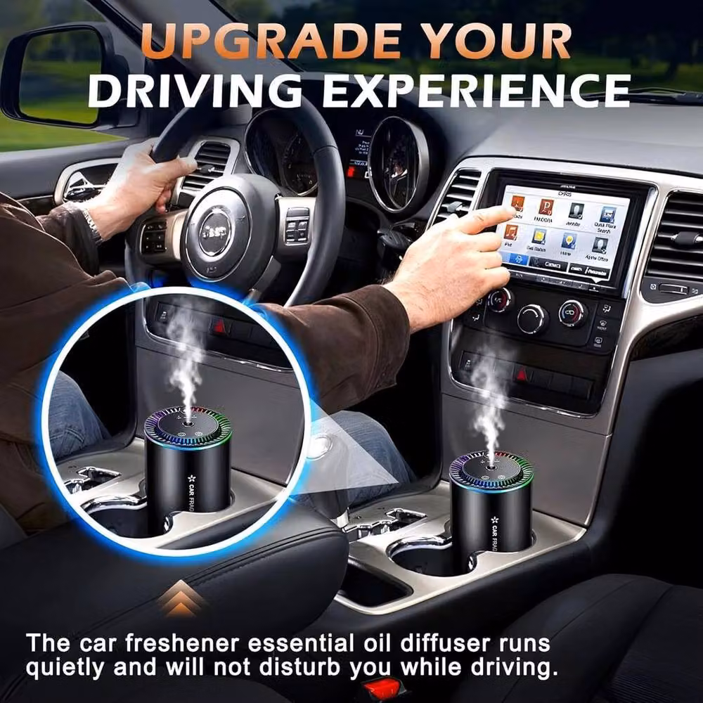 FLAVORA Intelligent Car Aromatherapy Oil Diffuser in Black – 3