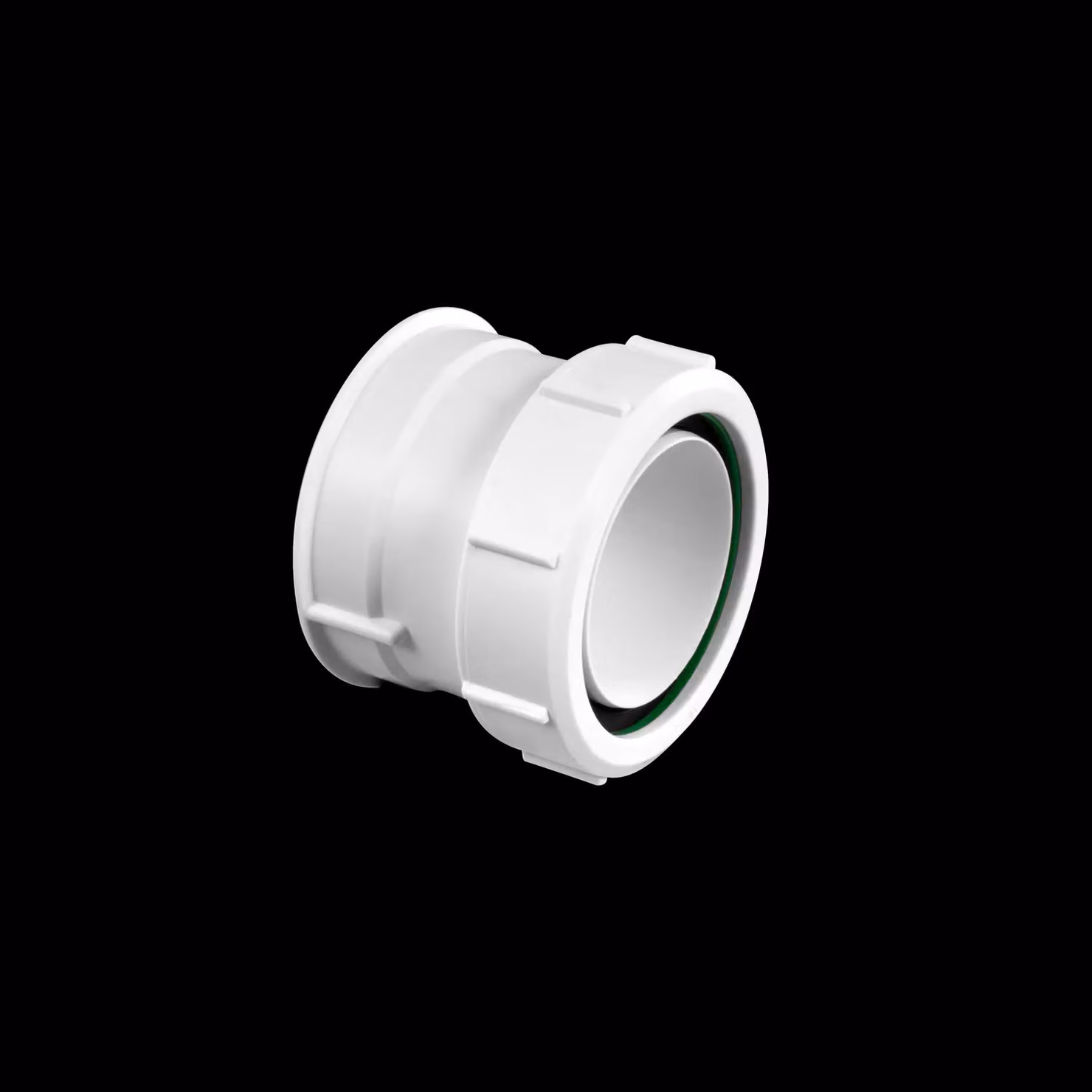 McAlpine Multifit x BSP Female Thread Straight Coupling, White, 54mm x 2" – 2