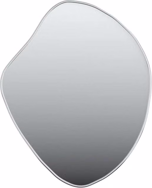 Berkfield Home Minimalist Rectangular Wall Mirror in Silver, W: 60 cm, H: 50 cm – 1
