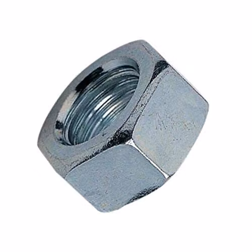 Forgefix Silver Galvanised Hexagon Nut M16, Pack of 10