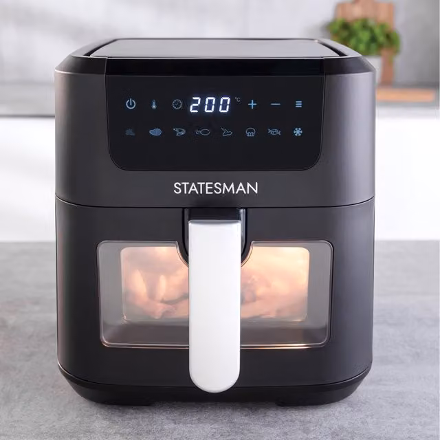 Statesman Digital Air Fryer, 5 Litre, Black – 1