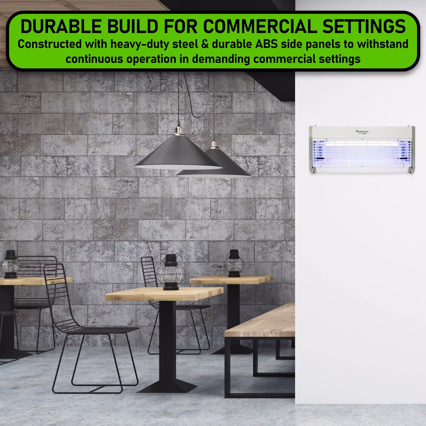 Xterminate UV LED Wall Mounted Fly Zapper Killer Unit in Silver – 4