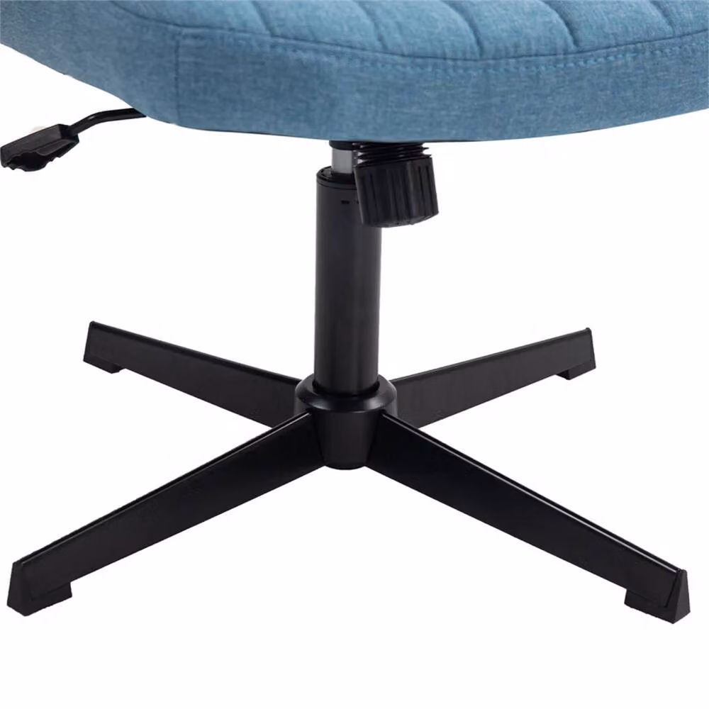 Kelvenix Modern Fabric Task Chair in Blue for Home Office – 4