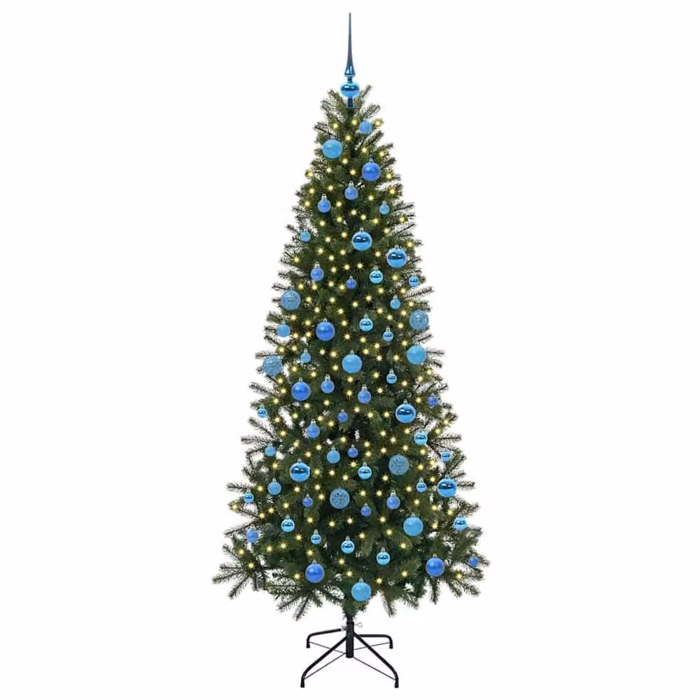 Berkfield Home Artificial Green Christmas Tree with 300 LEDs, Height: 180 cm – 3
