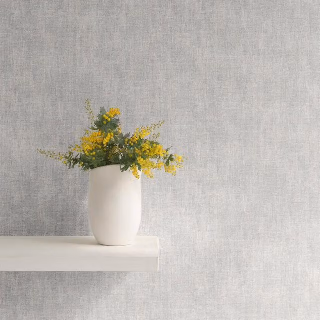 Muriva Abstract Plain Grey and Blue Classic Paper Wallpaper Roll