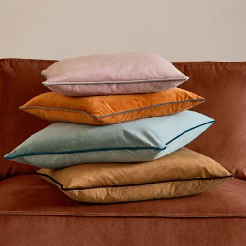 Furn Meridian Velvet Square Cushion in Petrol Green, W/D/H: 55 x 55 x 55 cm – 3