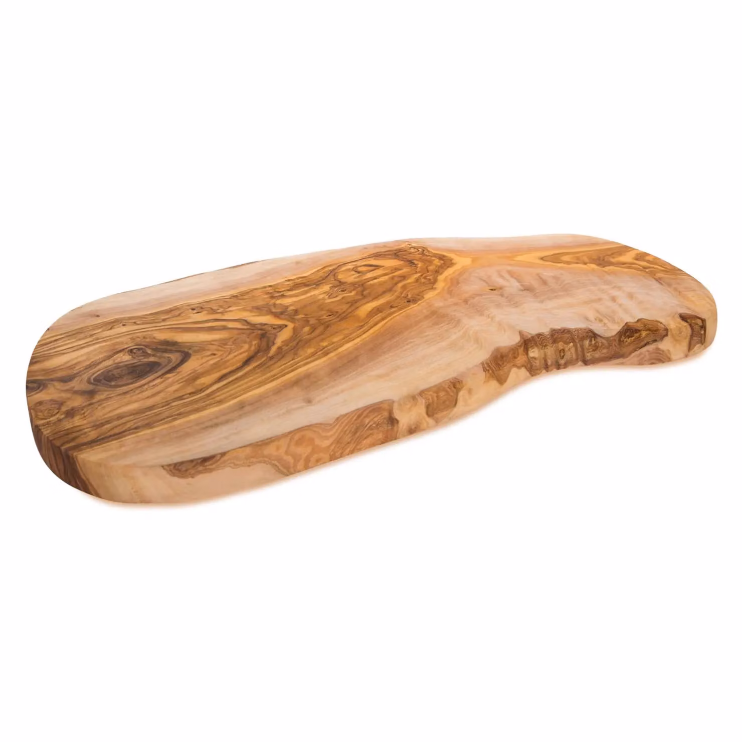 Verano Spanish Ceramics Natural Grained Rustic Olive Wood Chopping Board, Brown and Beige, W: 20 cm, L: 40 cm – 2