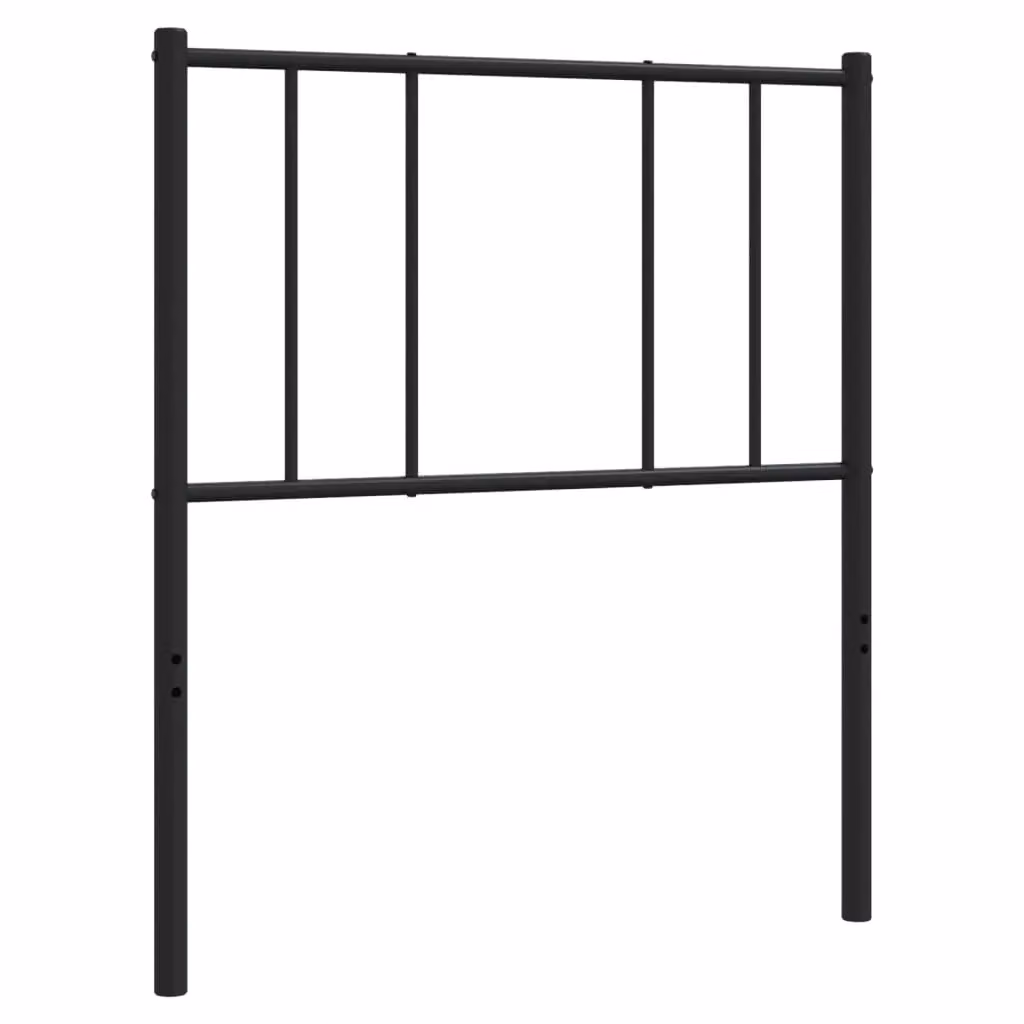Berkfield Home Classic Metal Headboard in Black, Width: 90 cm – 2