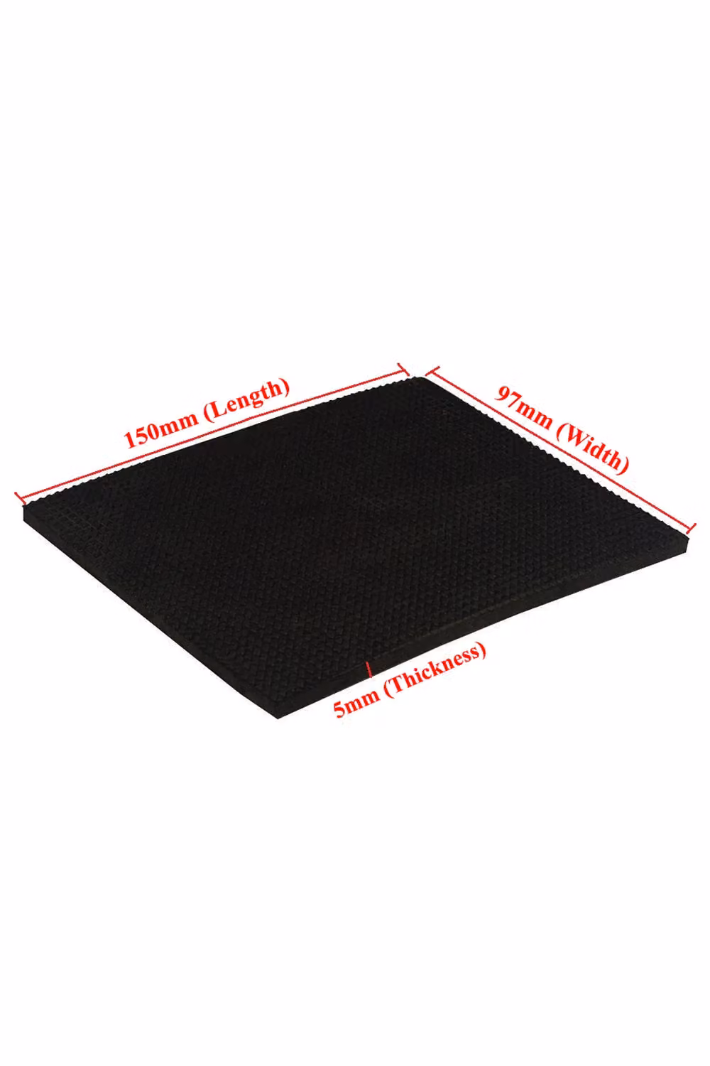 Neel Blue Black Rectangle Furniture Foam Pads for Table and Chair Legs, 150 x 97 mm – 2