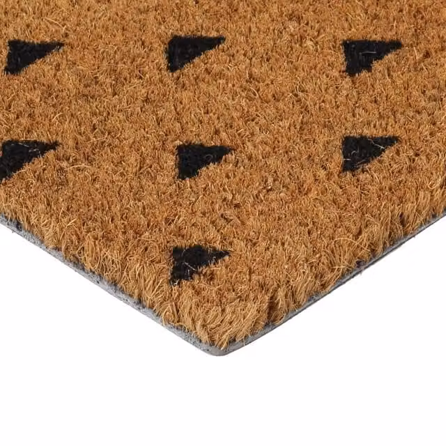 Berkfield Home Durable Tufted Coir Door Mat, Beige/Sand/Brown, W: 60 cm, D: 40 cm