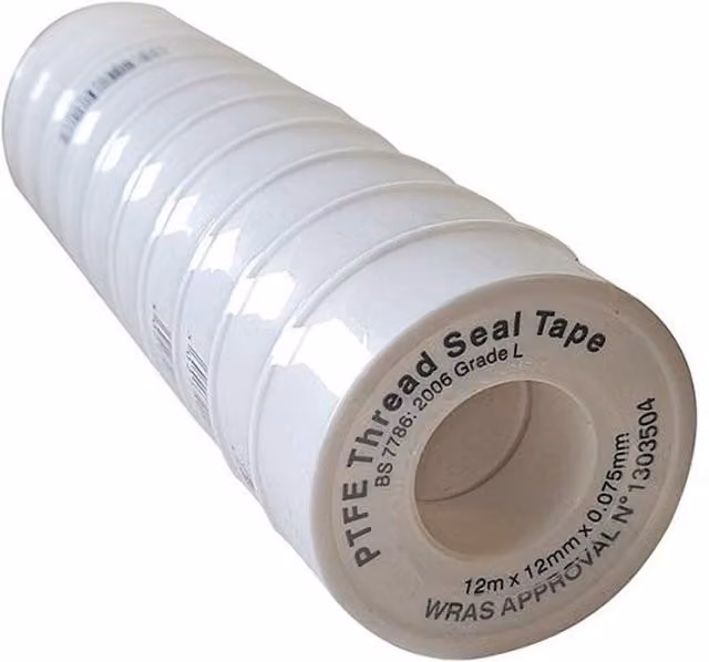 Universal Textiles White PTFE Plumbers Thread Seal Tape, 10 Pack