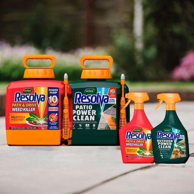 Resolva Xtra Clean and Path & Drive Weedkiller Bundle, Glyphosate Free, 2.0 l