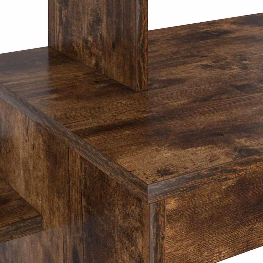 Berkfield Home Elegant Writing Desk in Smoked Oak Brown – 7
