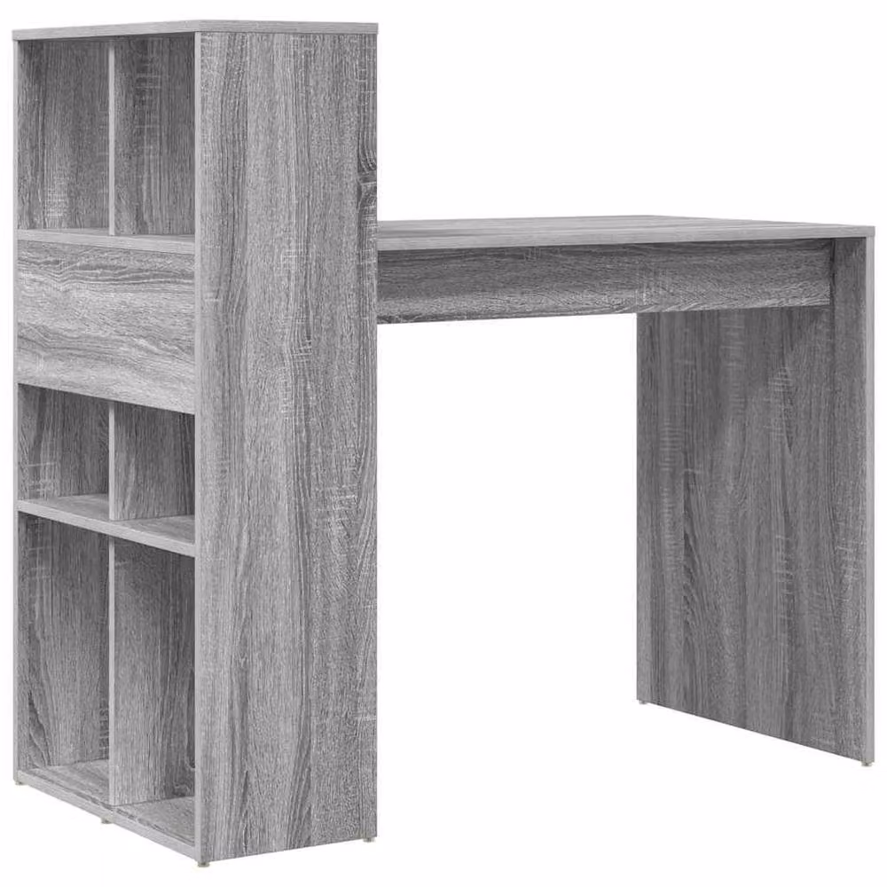 Berkfield Home Modern Writing Desk in Grey Sonoma Engineered Wood and Laminate – 5