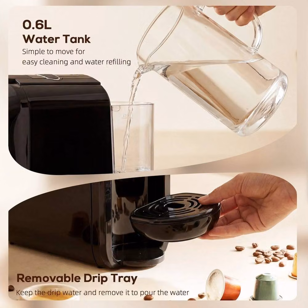 Kelvenix Pod Coffee Machine for Nespresso Original, Black – 4