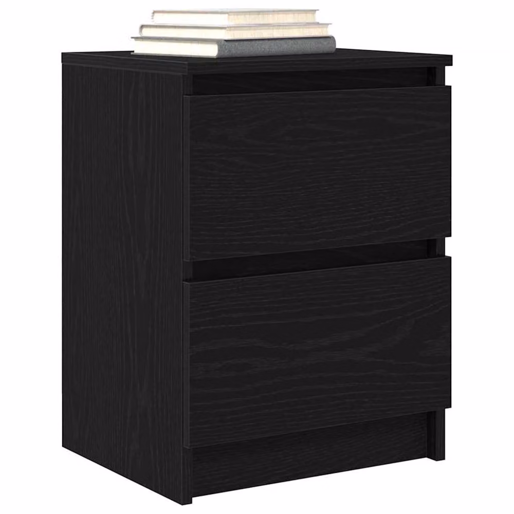 Berkfield Home Modern Black Matt TV Cabinet in MDF, W/D/H: 40 x 35 x 54 cm – 4