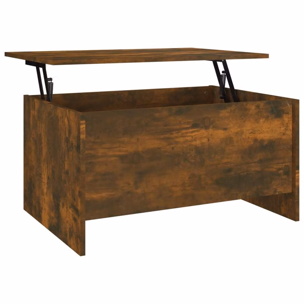 Berkfield Home Modern Smoked Oak Coffee Table in Brown, W: 80 cm, D: 55.5 cm, H: 41.5 cm – 2