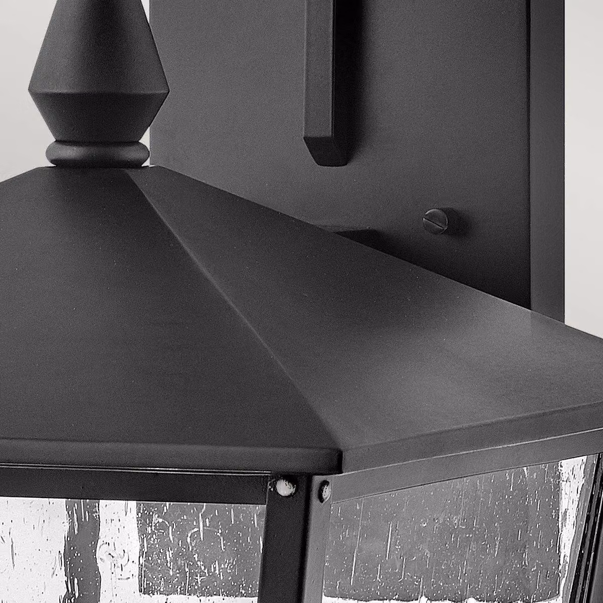 Hinkley Huntersfield Black Outdoor Wall Lantern with Transparent Glass IP44 – 3