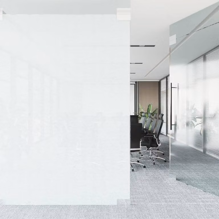 Berkfield Home Frosted Transparent Window Film, Black PVC, W: 45 cm, L: 500 cm