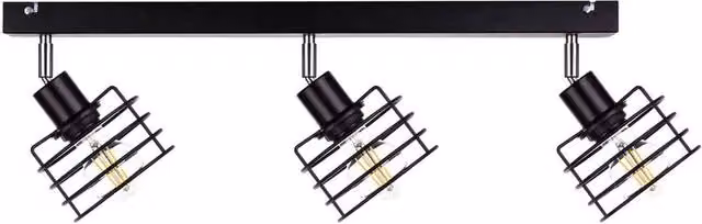 Netlighting Viva Ceiling Spotlight Bar in Black, 60 cm, 3x E27