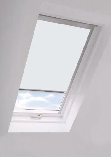 New Edge Blinds Ultra White Thermal Blackout Skylight Roller Blinds for Velux Roof Windows G Codes W: 118 cm