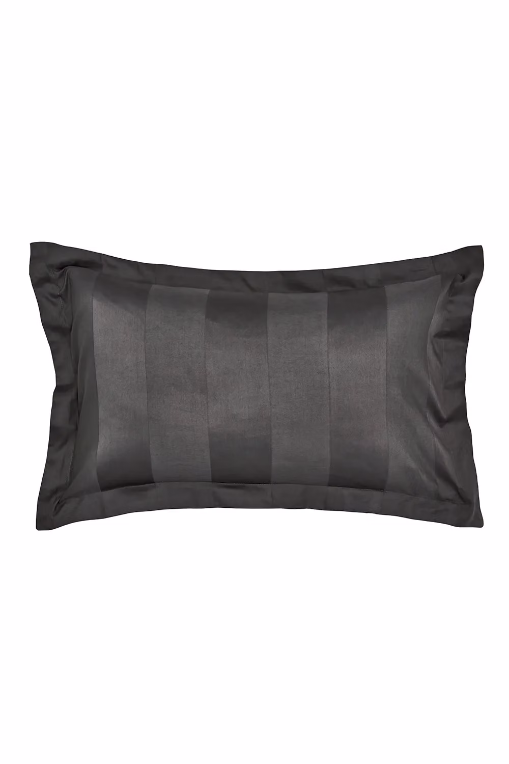 Bedeck of Belfast 1951 Serra Luxury Satin Stripe 250 Thread Count Cotton Sateen Duvet Cover Set in Charcoal, W/D/H: 140 x 200 cm – 2