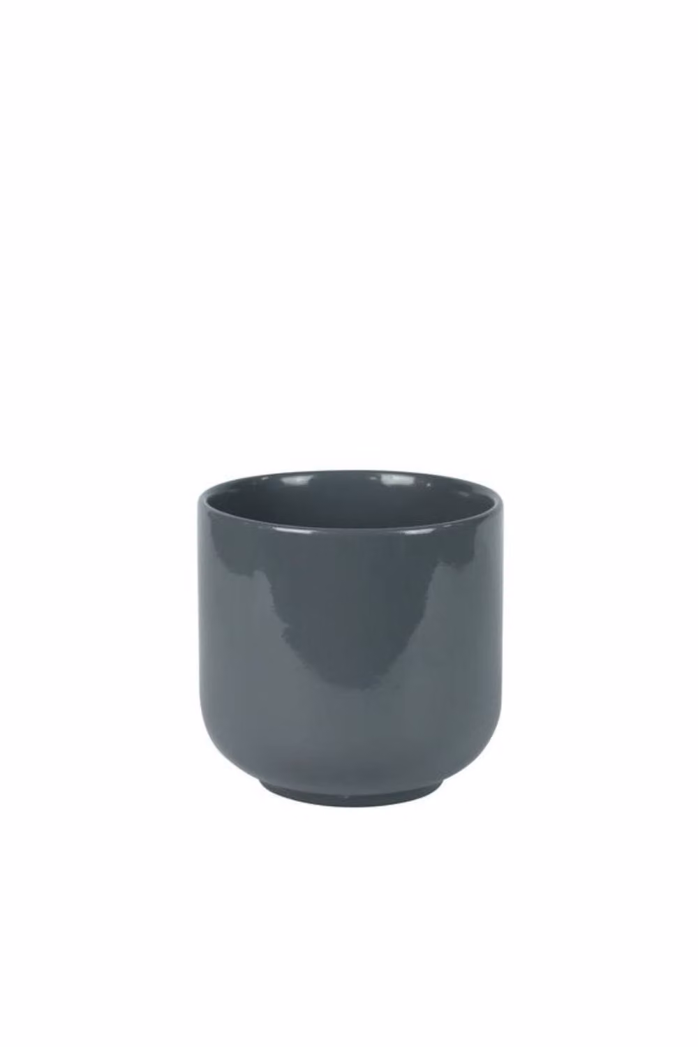 KDMD Hortus Havana Glossy Grey Ceramic Pot, 15cm, 2 Pack – 2