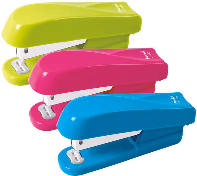 Foska Pink Desktop Stapler for up to 20 Sheets