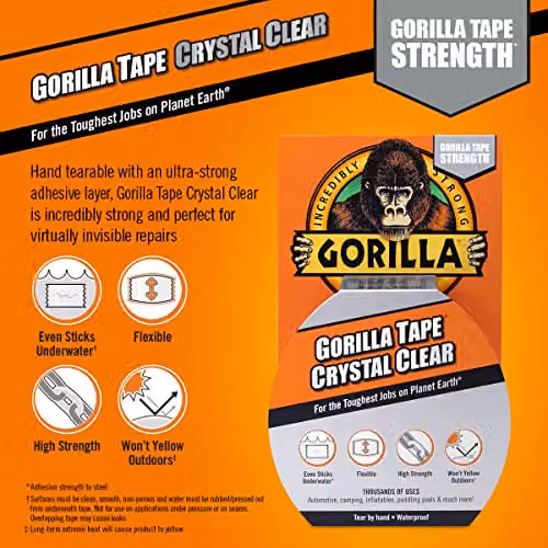 Gorilla Crystal Clear Transparent Tape – 2
