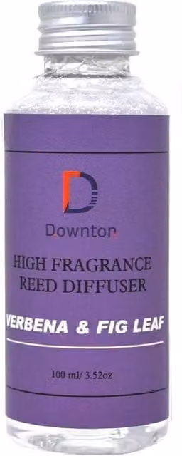 BARGAINS-GALORE Verbena and Fig Leaf Reed Diffuser Oil Refill, 100 ml, Clear – 1