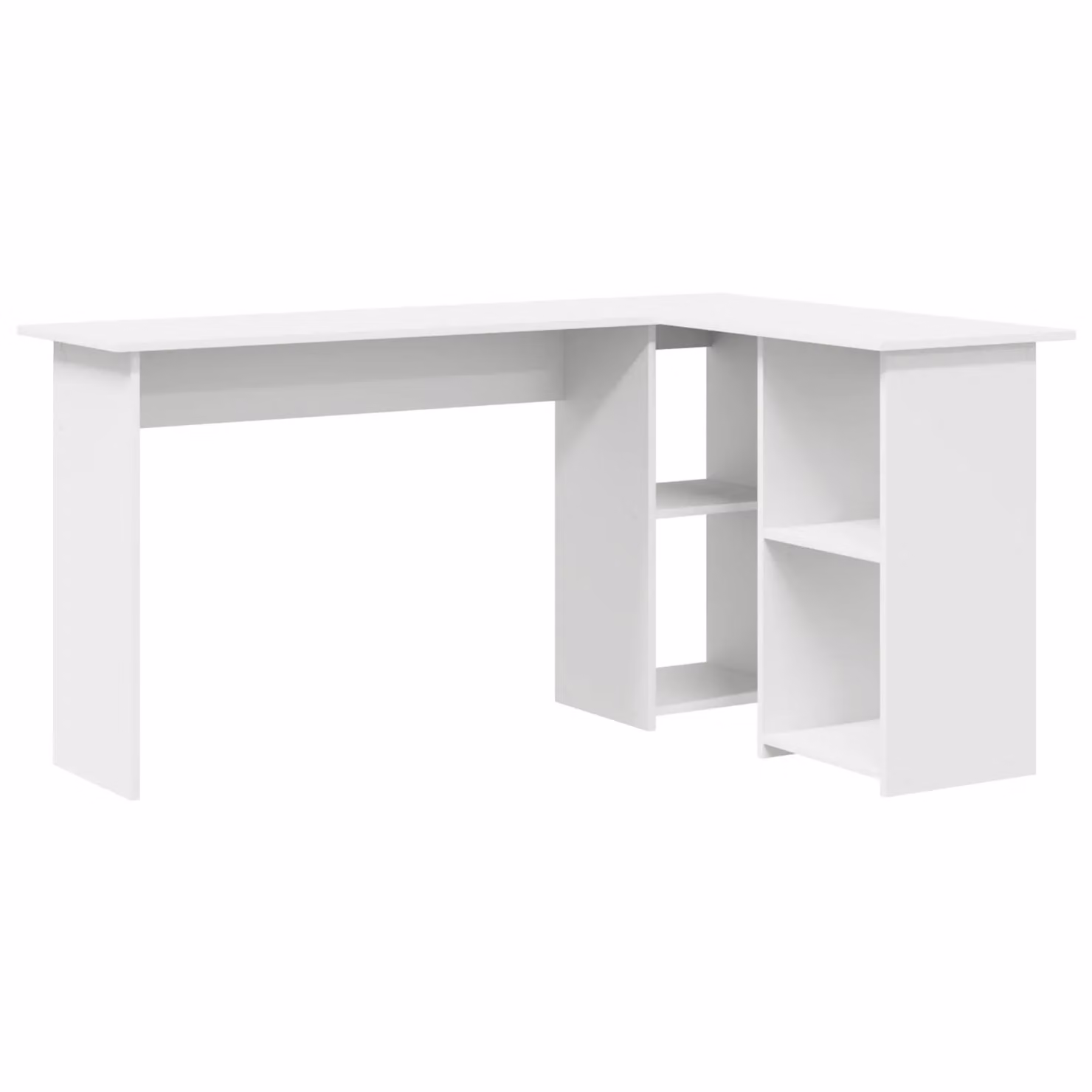 Berkfield Home White Modern Computer Desk in Matt Engineered Wood W/D/H: 140 x 60 x 100 cm – 2