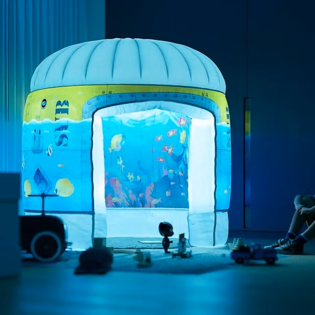 PODS Sub Aqua Quest Sensory Play Space White Play Tent with Colour Changing LEDs