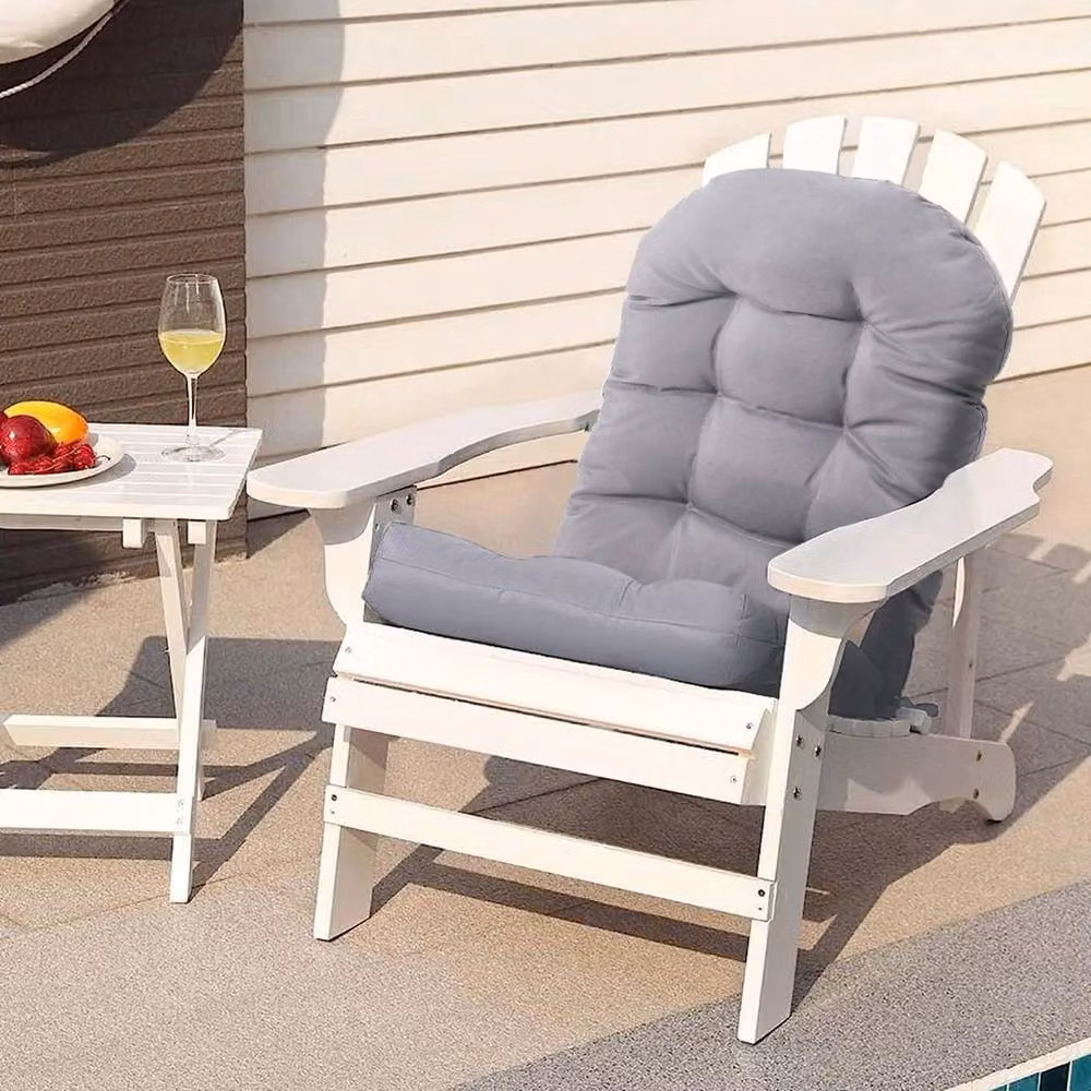SPETLEK High Back Dining Chair Cushions in Light Grey, Polyester, W/D/H: 125 x 53 x 8 cm – 3