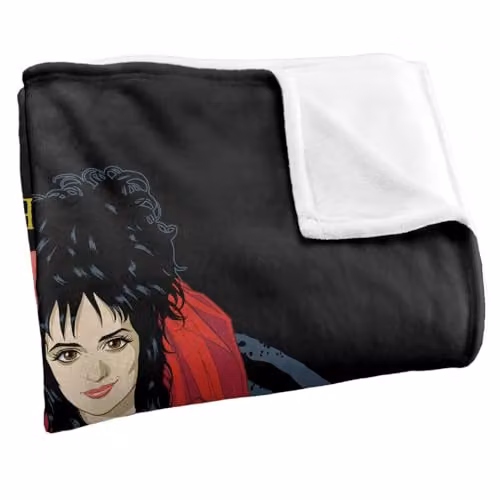 Warner Bros. Beetlejuice Lets Be Strange and Unusual Super Soft Silky Touch Fleece Throw Blanket, Multicolour, W: 91 cm x D: 147 cm – 2
