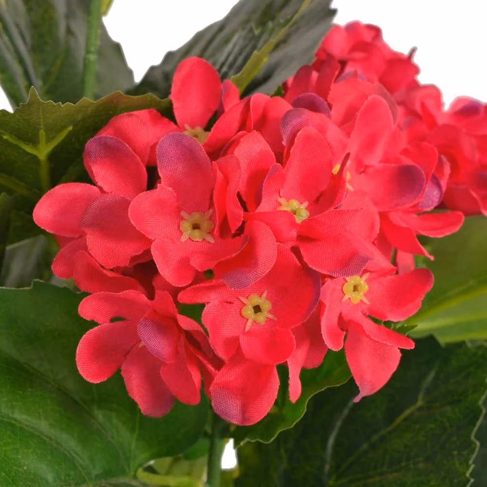 Berkfield Home Realistic Artificial Red Hydrangea Plant in Pot, Height: 60 cm – 3