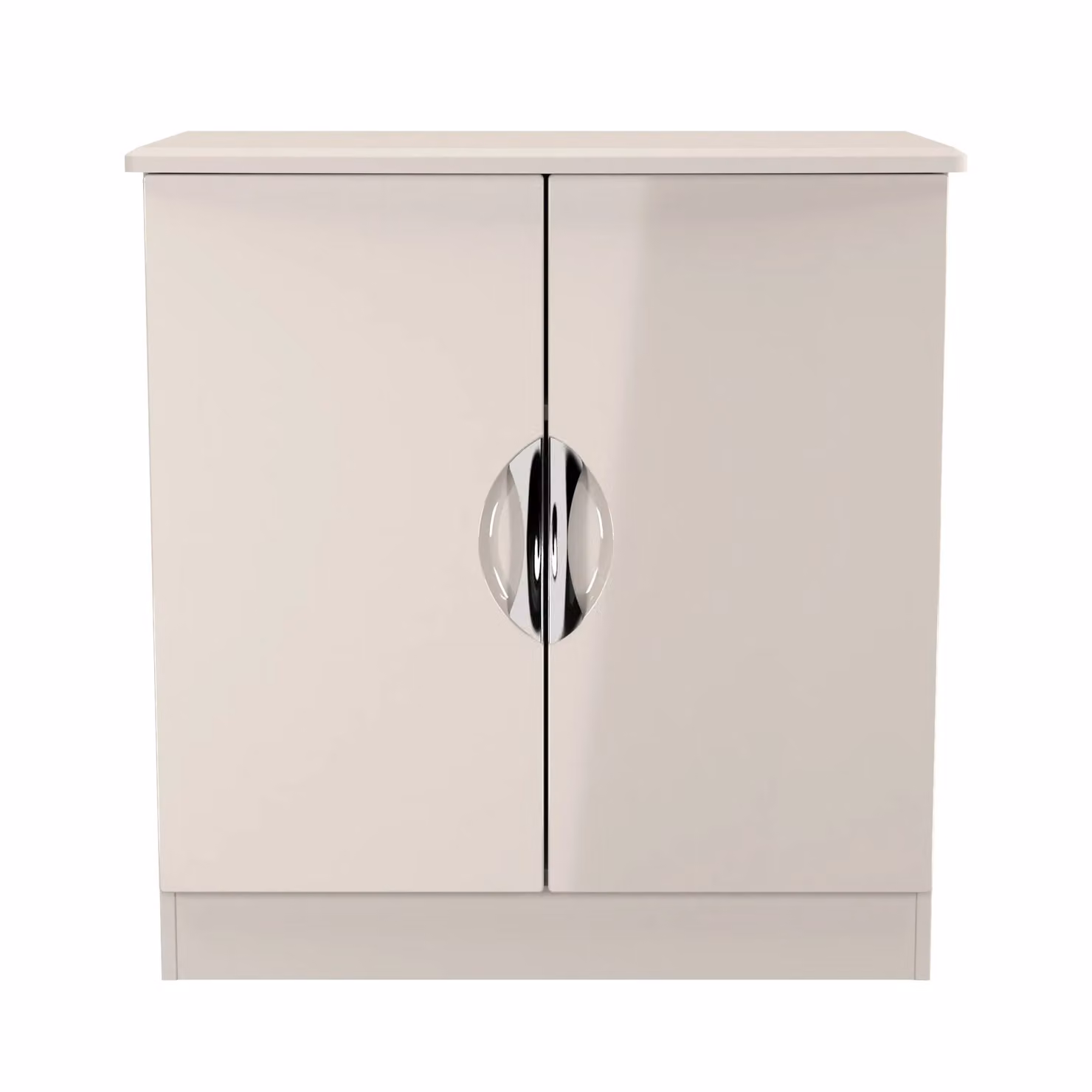 2 U Holborn Ready Assembled 2 Door Freestanding Cabinet in Beige Glossy Finish – 2