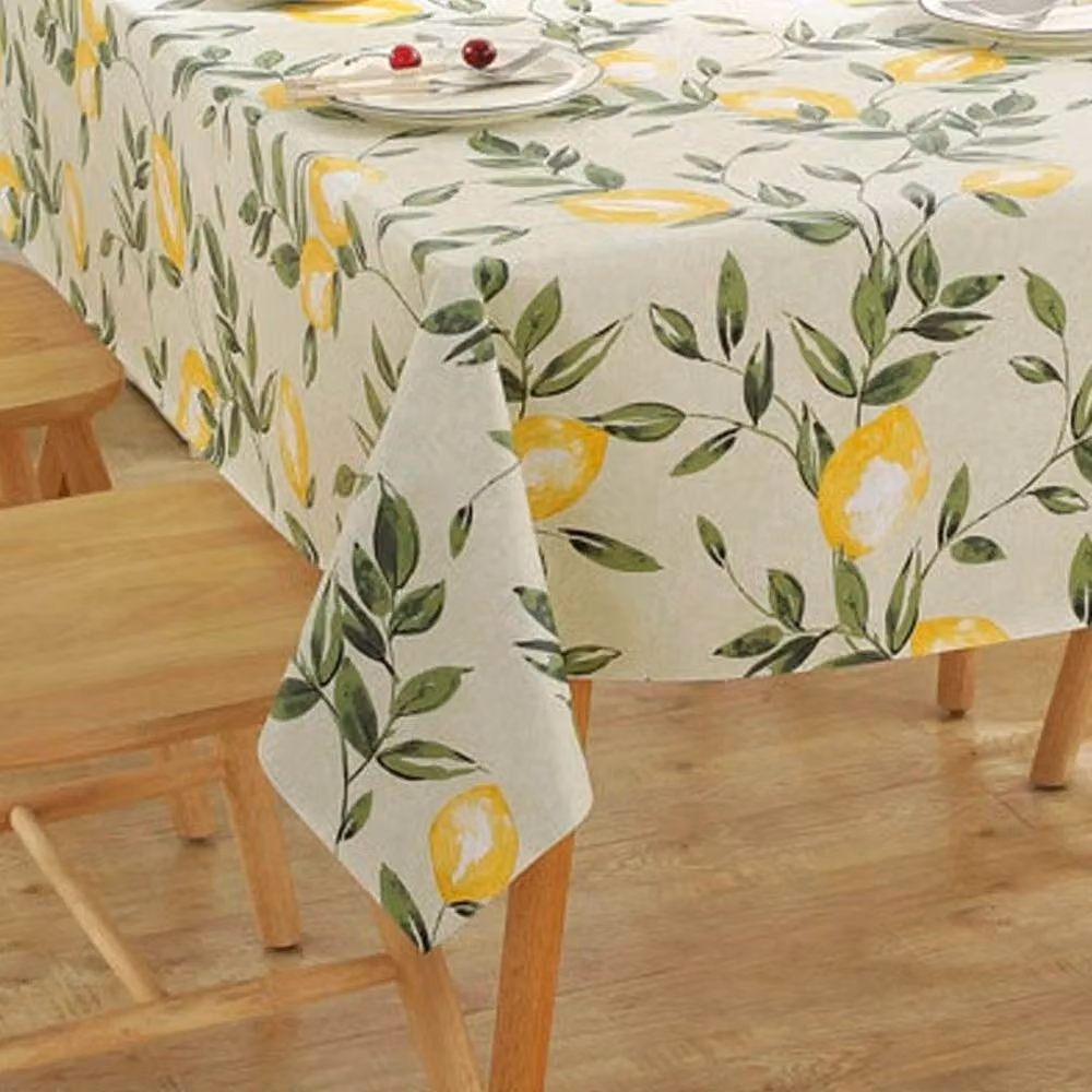 SPETLEK Mediterranean Floral Rectangular Wipe Clean Coated Tablecloth, Multicolour, W: 100 cm, L: 140 cm – 2