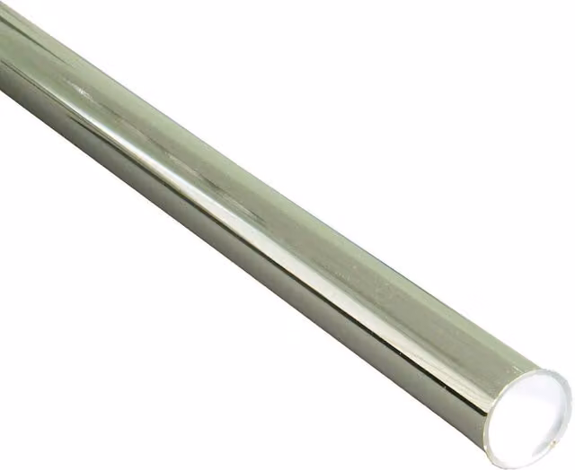 FloPlast Chrome Style Plastic Waste Pipe, Silver, Length: 1.1 m, Diameter: 32 mm