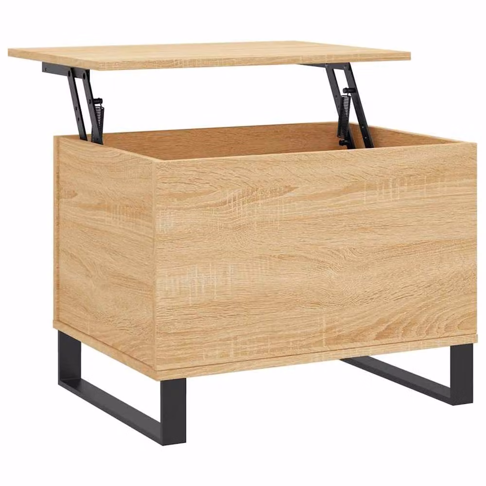 Berkfield Home Modern Sonoma Oak Coffee Table in Brown, W: 60 cm, D: 44.5 cm, H: 45 cm – 2