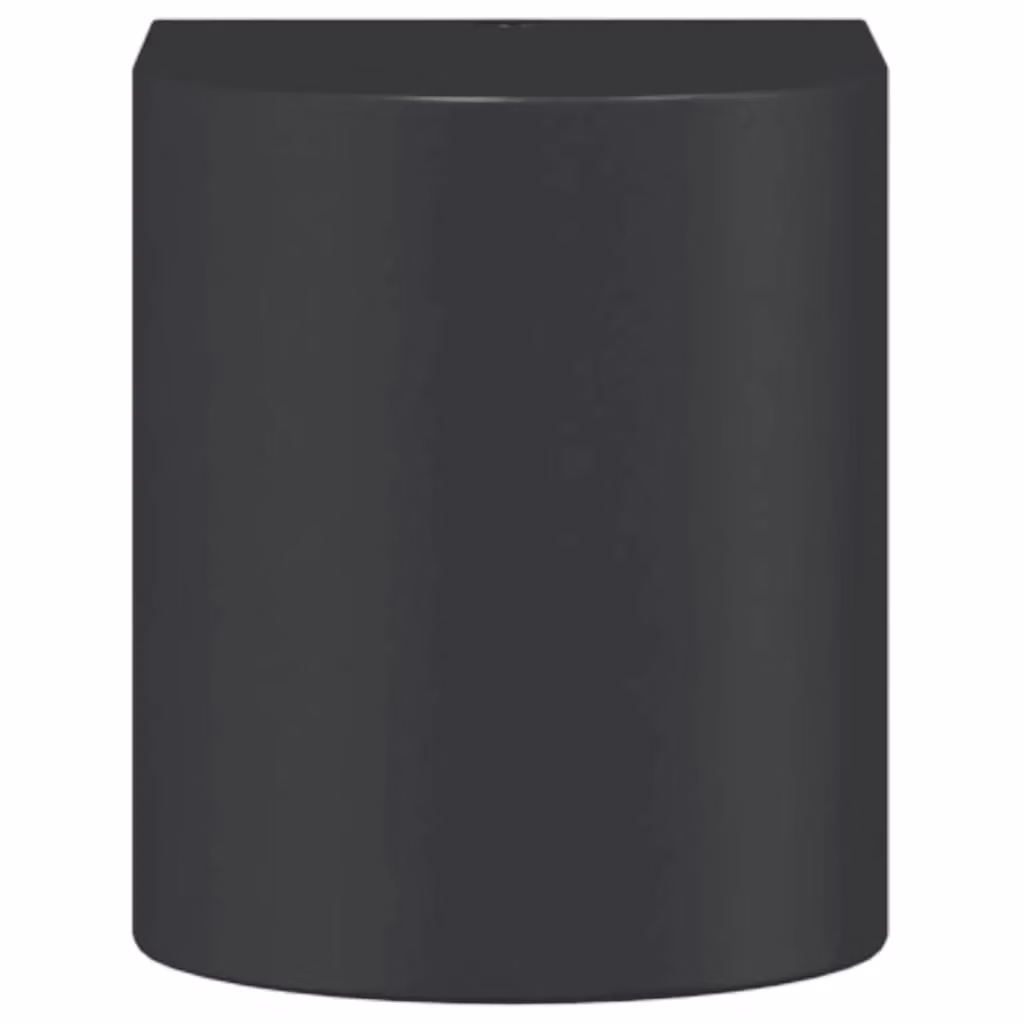 Berkfield Home Modern Black Cylinder Outdoor Wall Light in Die-cast Aluminium and Glass – 2
