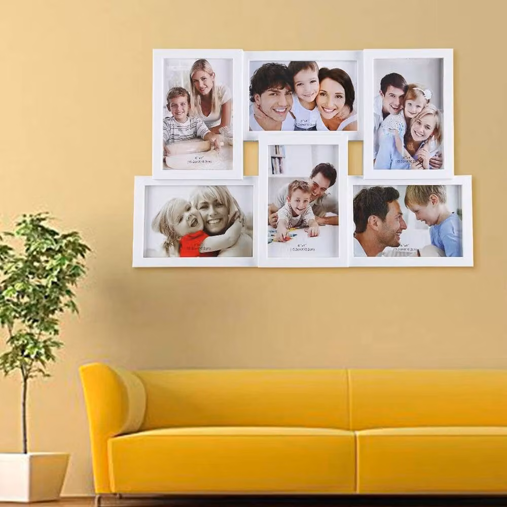 Hinsinc White Multi Photo Collage Wall Frame for 6 x 10x15 cm Pictures – 3
