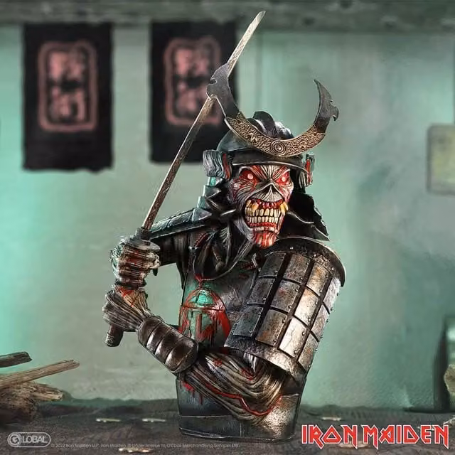 Nemesis Now Iron Maiden Senjutsu Bust Box, Grey and Multicolour, Height: 41 cm