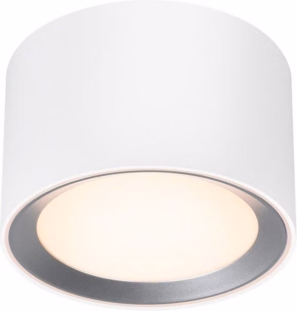 Nordlux Landon LED Downlight, White Metal, IP44 Bathroom Light, 2700K Warm White, Dimmable